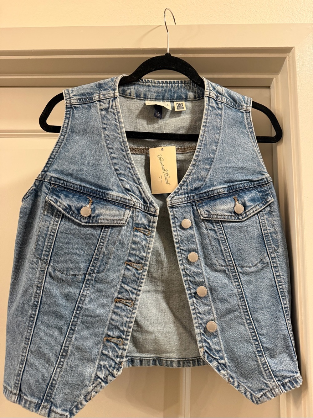 Universal Thread Light Blue Denim Vest - Picture 2 of 4